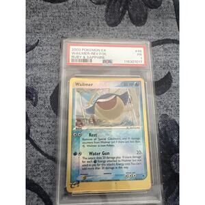 Pokemon Wailmer Reverse Holo Ex Ruby and Sapphire 48/109 PSA 1